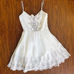 GUESS embroidered eyelet dress